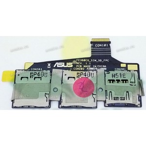 SIM + SD board Asus FonePad 8 FE380CG, FE8030CX, K016 (T64208S1, AD00301D000) FE380CG_SIM_SD_FPC REV. 1.1 SUB Assembly board