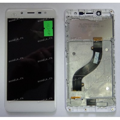 5.0 inch Digma VOX FLASH 4G (LCD+тач) белый с рамкой 1280x720 LED  разбор / оригинал