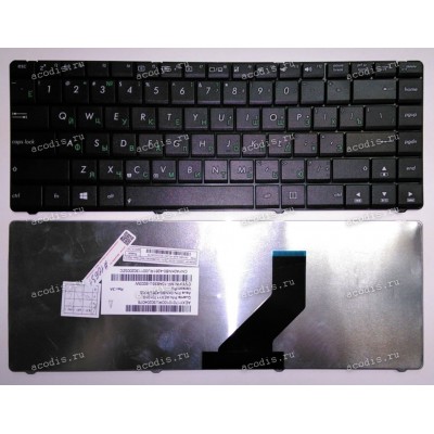 Keyboard Asus A45D, A45DE, A45DR, A45N, K45D, K45DE, K45DR, K45N (Black/Matte/RUO) чёрная матовая рус