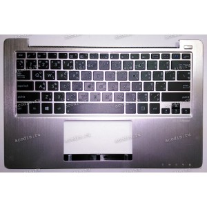 Keyboard Asus X202E + topcase (90R-NFQ1K1A01U) (Black-Silver/Matte/TAI) чёрная в серебристом топкейсе Keyboard Asus X202E + topcase (90R-NFQ1K1A01U) (Black-Silver/Matte/TAI) чёрная в серебристом топкейсе