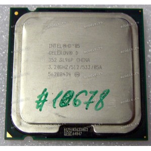 Процессор Socket LGA 775 Intel Celeron D 352 (p/n: SL96P, SL9KM) (3.20GHz=133MHz x 24