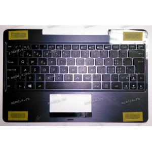 Keyboard Asus T100TA-1K + topcase (0KNB0-0107SF00, 90NB0451-R30202) (Black-Black/Matte/SF) черная