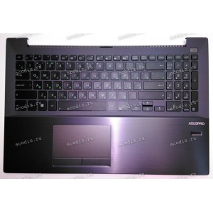 Keyboard Asus P500CA-1A, Pro Essential PU500CA + topcase (0KN0-P21RU12, 90NB00F1-R31RU0) (Black-Black/Matte/RUO) черная р