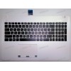 Keyboard Asus X550LB-3G + topcase (0KNB0-610ARU00, 90NB02G3-R31RU0) (Black-White/Matte/RUO) черная русиф