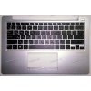 Keyboard Asus X201E-1B + topcase (90NB00L2-R31RU0) (Black-Silver/Matte/RUO) чёрная матовая русифицирован