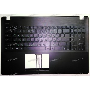 Keyboard Asus X551MA-1A + topcase (0KNB0-612GBG00, 90NB0481-R30050) (Black-Black/Matte/BG) черная матовая