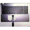 Keyboard Asus X550CA, X550CC, X550VA-1A, X550VB, X550VC + topcase (90NB00T1-R31FR0) (Black-Dark_Silver/Matte/FR) черная матовая