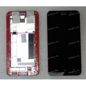 5.5 inch ASUS ZE551ML (ZenFone 2) (LCD+тач) черный с красной рамкой 1920x1080 LED разбор / оригинал 5.5 inch ASUS ZE551ML (ZenFone 2) (LCD+тач) черный с красной рамкой 1920x1080 LED разбор / оригинал