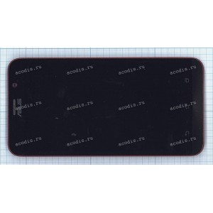 5.5 inch ASUS ZE551ML (ZenFone 2) (LCD+тач) черный с красной рамкой 1920x1080 LED  Б / У