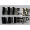 DC Jack= Kycon Mini-DIN 4 pin Snap and Lock DC Power Connector KPP-4P, KPPX-4P male