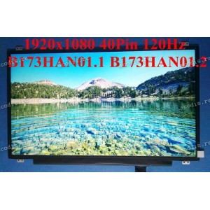 B173HAN01.1 (HW:1A) (40pin-120Hz, 72%) 1920x1080 LED 40 пин slim new