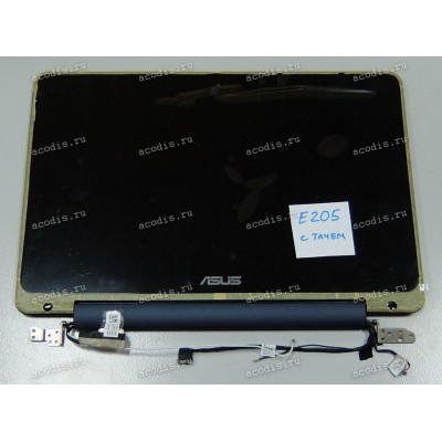 Крышка в сборе ASUS E205 (+ТАЧ) синяя 1366x768 LED NEW