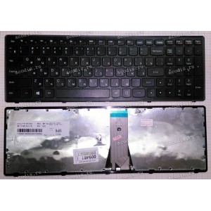 Keyboard Lenovo IdeaPad G505s, S510, Z510 (Black-Black/Matte/RUO) чёрная в чёрной рамке матовая рус