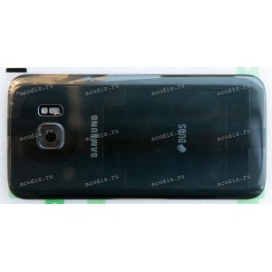 Задняя крышка Samsung Galaxy S7 SM-G930F (GH82-11504A) black стекло original