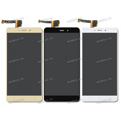 5.0 inch Xiaomi Redmi 4 PRO (LCD+тач), oem белый 1920x1080 LED  NEW
