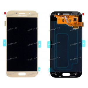 5.2 inch Samsung A520F (A5 2017) (LCD+тач) oem золотой 1920x1080 LED  NEW / original