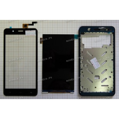 5.0 inch Digma S507 4G VOX (LCD+тач) белый с рамкой 1280x720 LED  разбор / оригинал