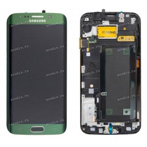 5.1 inch Samsung Galaxy S6 Edge SM-G925F (LCD+тач) зеленый 2560x1440 LED  NEW / original