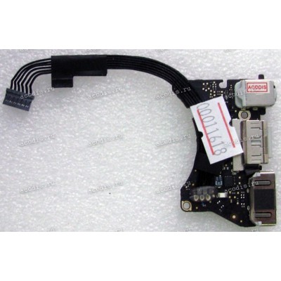 DC Jack board & USB & Audio Apple MacBook Air 11" A1465 MagSafe 2 (923-0430)
