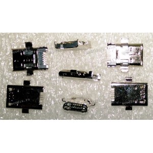 MicroUSB Jack Type B 5 pin Asus ZenPad 10 Z300C, Z300CG, Z300CL, ZenPad 8.0 Z380C, Z380KL удлинённый SMD (#11645)