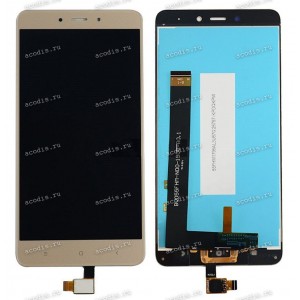 5.5 inch Xiaomi Redmi Note 4 (LCD+тач) oem золотой 1920x1080 LED  NEW