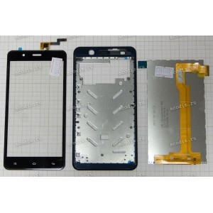 5.0 inch Digma S505 3G VOX (LCD+тач) черный с рамкой (раздельно) 1280x720 LED  разбор / оригинал