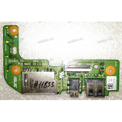 USB & Audio & SD card board Asus X555UB IO_BD (90NB0AQ0-R10020, tmt YA-4A 19, 60NB0AG0-IO1110)