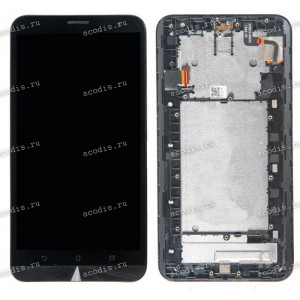 6.0 inch ASUS ZE601KL (ZenFone 2 Laser) (LCD+тач) черный с рамкой 1920x1080 LED  разбор