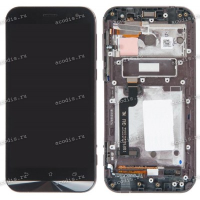 5.5 inch ASUS ZX551ML (ZenFone Zoom) (LCD+тач) черный с рамкой 1920x1080 LED  разбор / оригинал