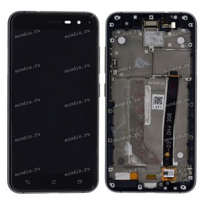 5.2 inch ASUS ZE520KL (ZenFone 3) (LCD+тач) черный с темно-синей рамкой 1920x1080 LED  разбор / оригинал