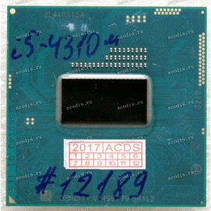 Процессор Socket G3 (rPGA946B) Intel Core i5-4310M (SR1L2) (2*2,7GHz, 2*256kb+3Mb, HD Grafics 4600) Процессор Socket G3 (rPGA946B) Intel Core i5-4310M (SR1L2) (2*2,7GHz, 2*256kb+3Mb, HD Grafics 4600)