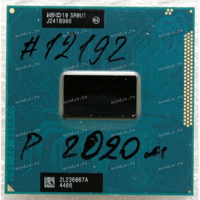 Процессор Socket G2 (rPGA988B) Intel Pentium 2020M (SR0U1, SR184 = AW8063801211202, AW8063801539300) (2M Cache, 2.4 GHz)