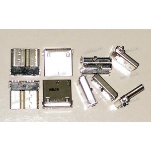 MicroUSB 3.0 Jack Type B 5x2 pin Asus T300CHI-1A SMD (#12235, 12013-00020900, 12013-00021000) MICRO USB3.0 10P 2.1CH STD R/A FOXCONN / UMB1511-NT221-9H