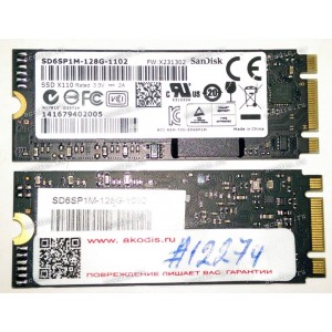 NGFF M.2 2260 SSD B&M key SATA 128GB SanDisk SD6SP1M-128G-1102 (03B03-00033600) SSD 128GB X110 M.2 2260/X231302