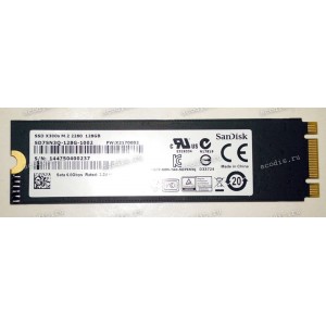 NGFF M.2 2280 SSD B&M key SATA 128GB SanDisk SD7SN3Q-128G-1102 (03B03-00034100) SSD 128GB X300s M.2 2280 X2170002 с разбора
