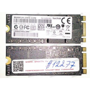 NGFF M.2 2260 SSD B&M key SATA 256GB SanDisk SD6SP1M-256G-1102 (03B03-00043100) SSD 256GB X110 M.2 2260/X231302