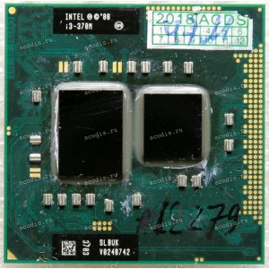Процессор Socket G1 (rPGA988A) Intel Core i3-370M (p/n: SLBUK) (2.40GHz, 2x256KB L2, 3MB L3, MCP 32nm, 0.725–1.4 V, 1288pin, 35W) Процессор Socket G1 (rPGA988A) Intel Core i3-370M (p/n: SLBUK) (2.40GHz, 2x256KB L2, 3MB L3, MCP 32nm, 0.725–1.4 V, 1288pin, 35W)