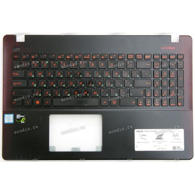 Keyboard Asus R510V чёрная русифицированная (13NB067JAP0101)+Topcase