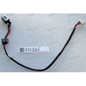 DC Jack Lenovo IdeaPad G470, G475, G570, G575, G580, G585, G770, G780, N580, N585, U460, U460S, Y470 (QIWG5, DC30100H800, DC30100CS00, PIWG2, DC30100C200, FRU: B107061) + cable 250 mm + 4 pin