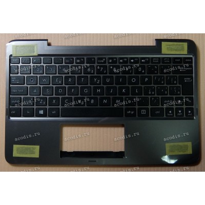 Keyboard Asus T100HA-3K + topcase (13NB0748AP0301, 90NB0748-R31CS0) (Black-Gray/Matte/CS) черная