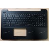 Keyboard Asus X553MA-1A + topcase (0KN0-R91GE23, 90NB0628-R31GE0) (Black-Black/Matte/GR) черная матовая