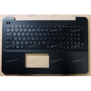 Keyboard Asus X553MA-1A + topcase (0KN0-R91GE23, 90NB0628-R31GE0) (Black-Black/Matte/GR) черная матовая