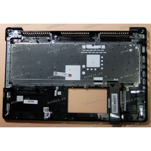 Keyboard Asus N550JV-1A + topcase (0KNB0-662ARU00, 13N0-QXA0411, 13NB04L3AM0211) (Black-Black/Matte/RUO/LED)