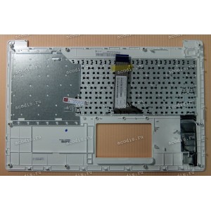 Keyboard Asus X553MA-1G + topcase (0KN0-610MRU00, 90NB04X2-R31RU0) (Black-White/Matte/RUO) черная матовая