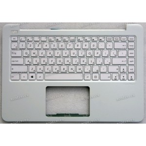 Keyboard Asus E402MA-2A + topcase + touchpad (0KNL0-4121RU00, 90NL0032-R31RU0) (White-White/Matte/RUO)