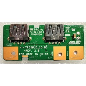 USB board Asus R554LA, TP550LA IO_BD./AS, (p/n: 90NB0590-R11000)
