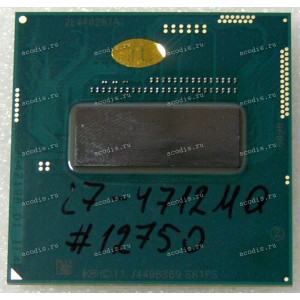Процессор Socket G3 (rPGA946B) Intel Core i7-4712MQ (SR1PS) (4*2,3GHz, 4*256kb+3Mb, HD Grafics 4600)
