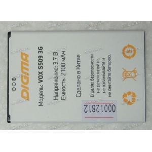 АКБ Digma Vox S509 3G VS5032PG (SP09019, 3.7v, 2100mAh) new
