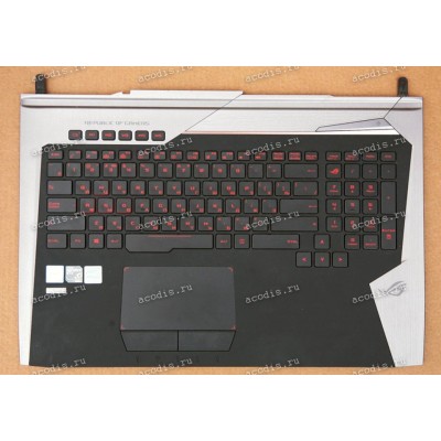 Keyboard Asus G752, G752VL + topcase (13NB09Y0AP0431, 13N0-SIA0G31)
