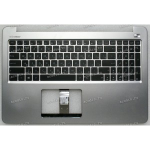 Keyboard Asus K501L, K501LB, K501LX, K501U, K501UX, K501UB, K501UQ, K501UW + topcase (90NB0A52-R30200, 9Z.N8SLQ.Q01, 13NB0A52AM0201, 13NB08P1AM0201, 39XK5TCJN00, 39XK5TCJN30) с разбора